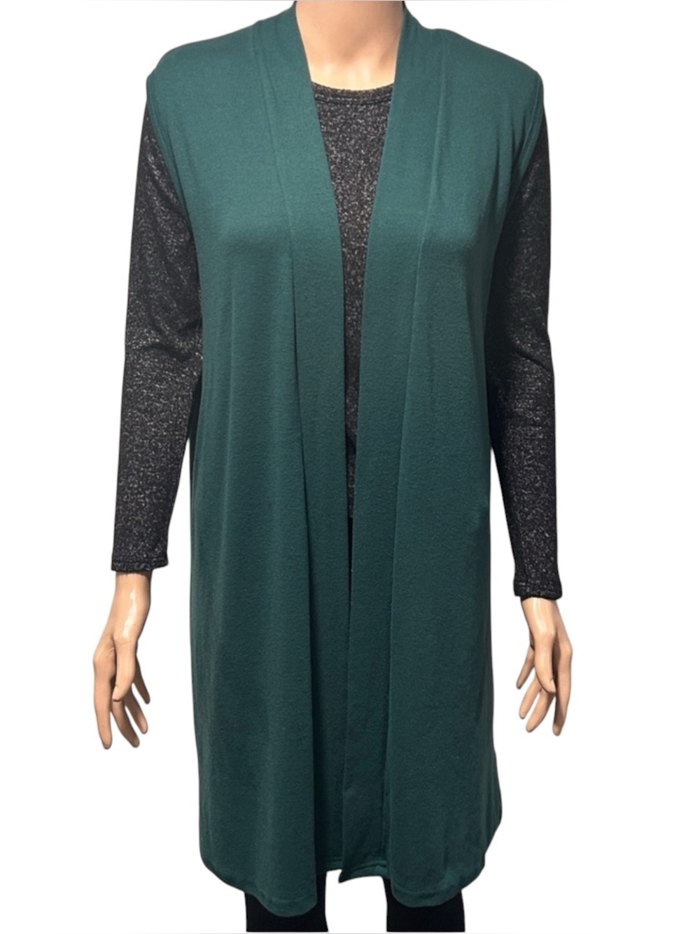 Elegant Green Women's Cardigan
